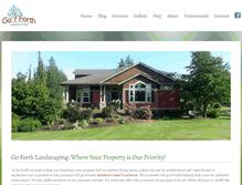 Tablet Screenshot of goforthlandscaping.com